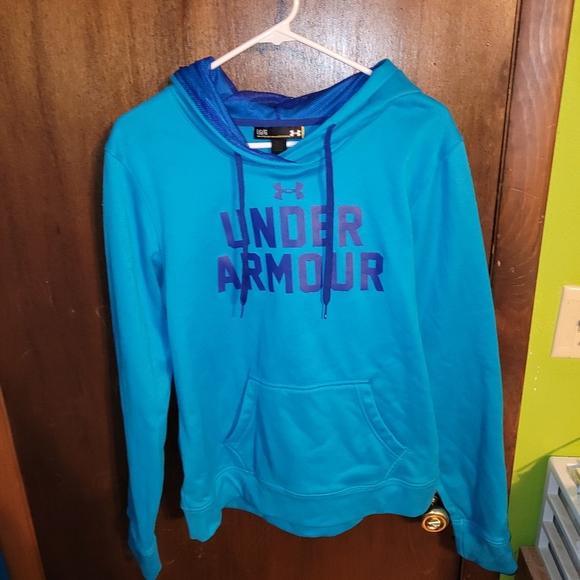 ❤️ EUC Women's size large blue Under Armour hoodie - Picture 1 of 11